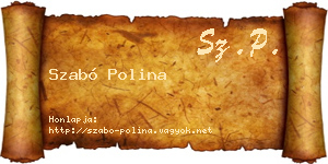 Szabó Polina névjegykártya